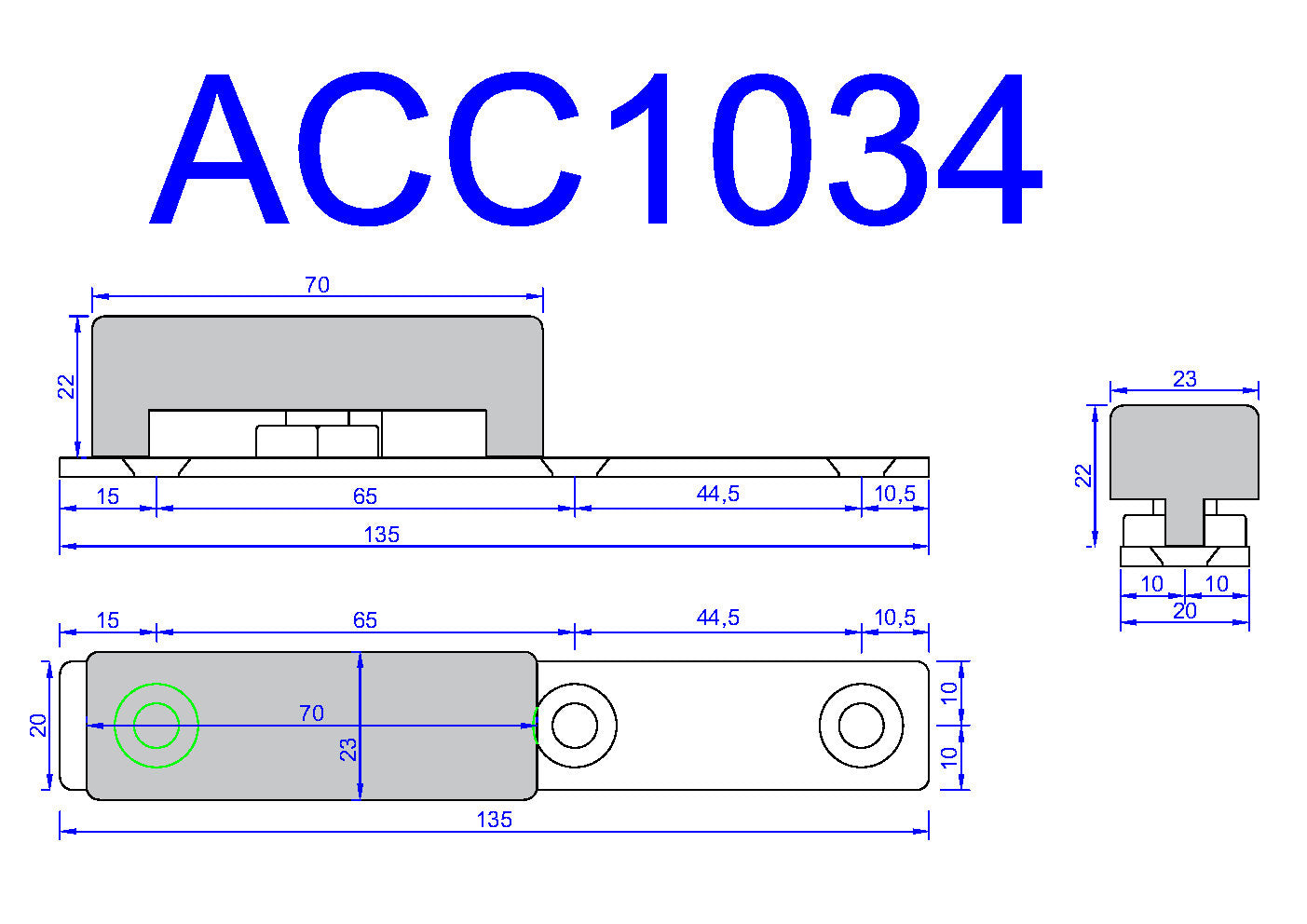 ACC1034 Floor Guide Full Plate