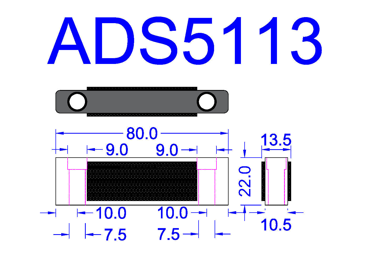 40ADS5113 Record Floor Guide 22 mm