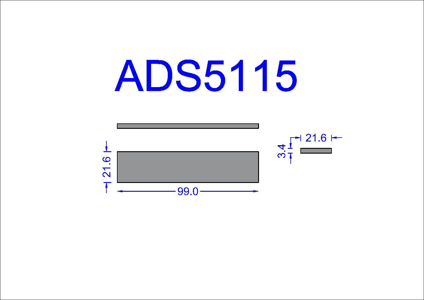 40ADS5115 Record Floor Guide Felt 100 x 22 x 3.6 mm