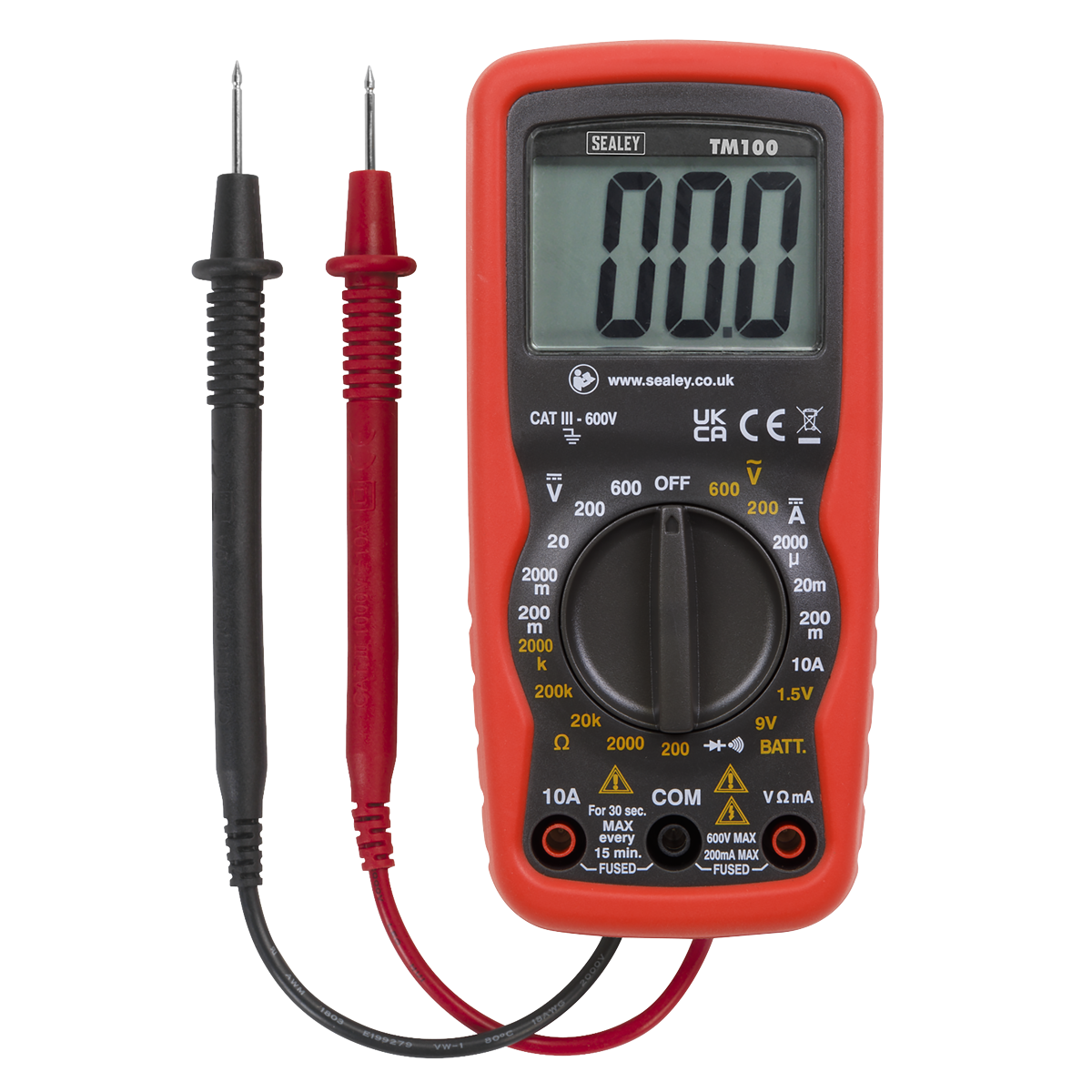 ENT1012 Sealey TM100 6-Function Professional Digital Multimeter