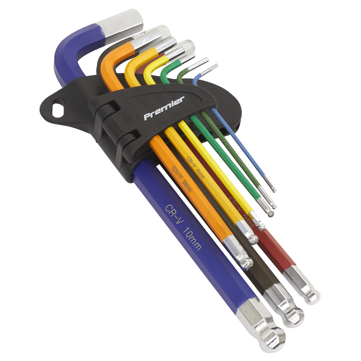 ENT1020 Sealey Premier AK7190 Long Ball-End Hex Key Set 9pc