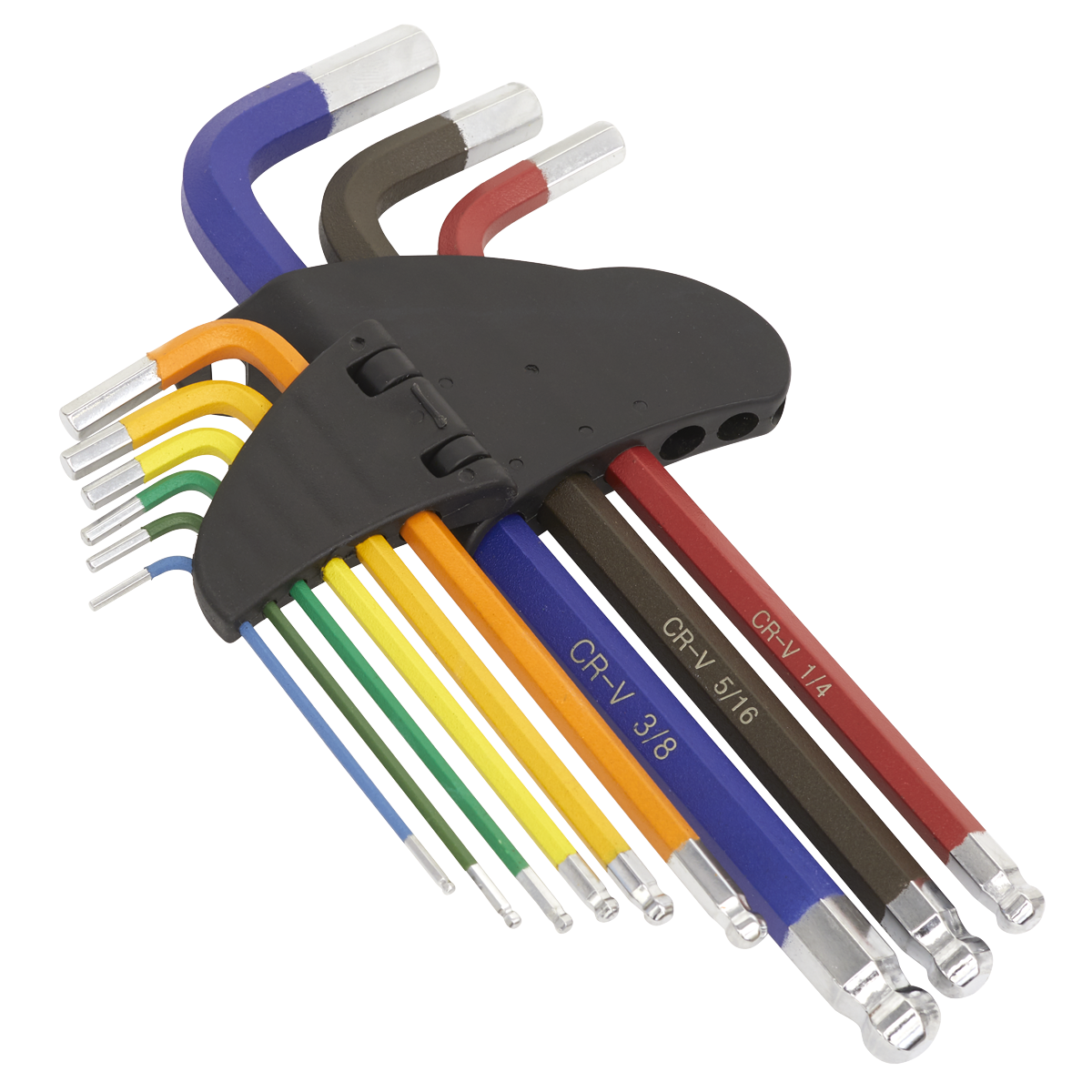 ENT1021 Sealey Premier Imperial Long Ball-End Hex Key Set 9pc