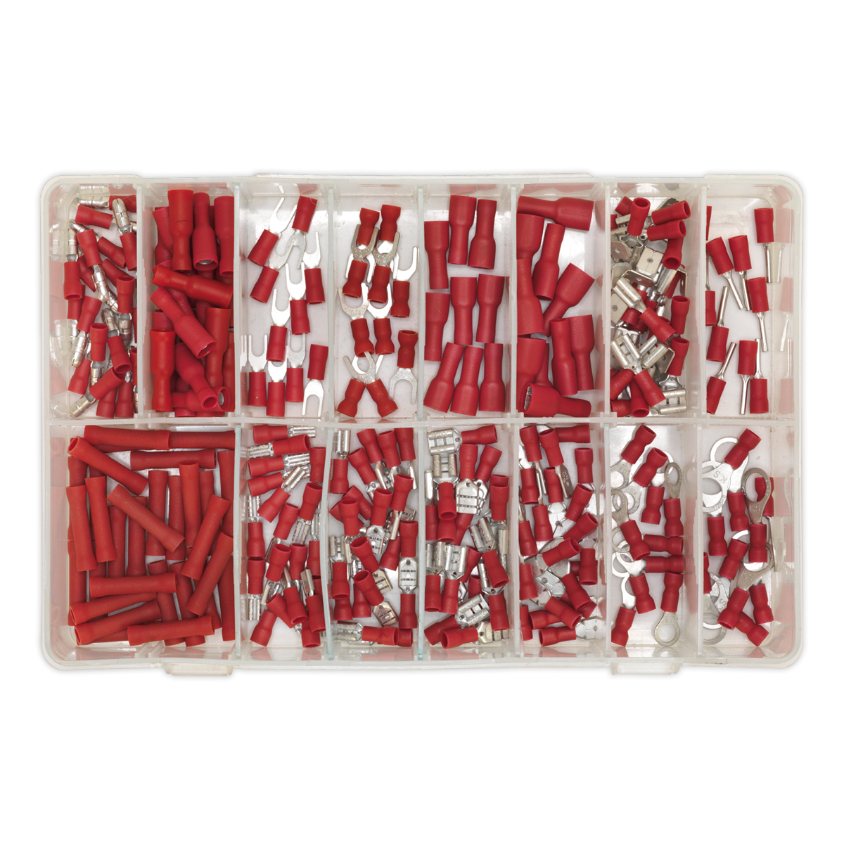 ENT1033 Sealey AB039RT Crimp Terminal Assortment 260pc Red