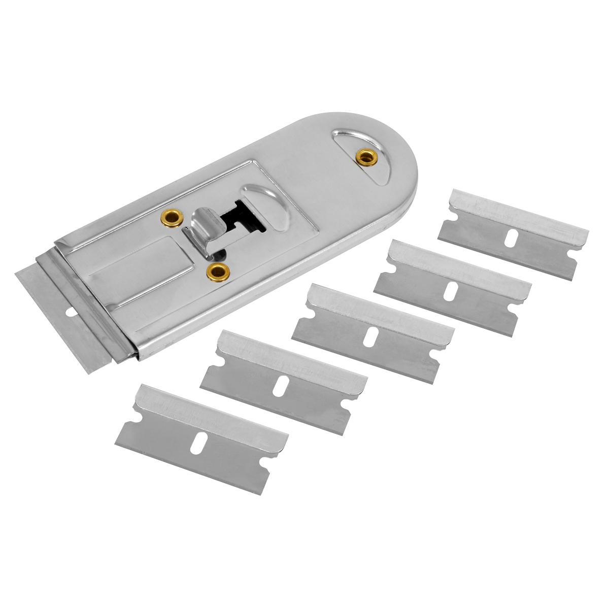 ENT1044 Sealey AK867 Retracting Razor Scraper with Blades