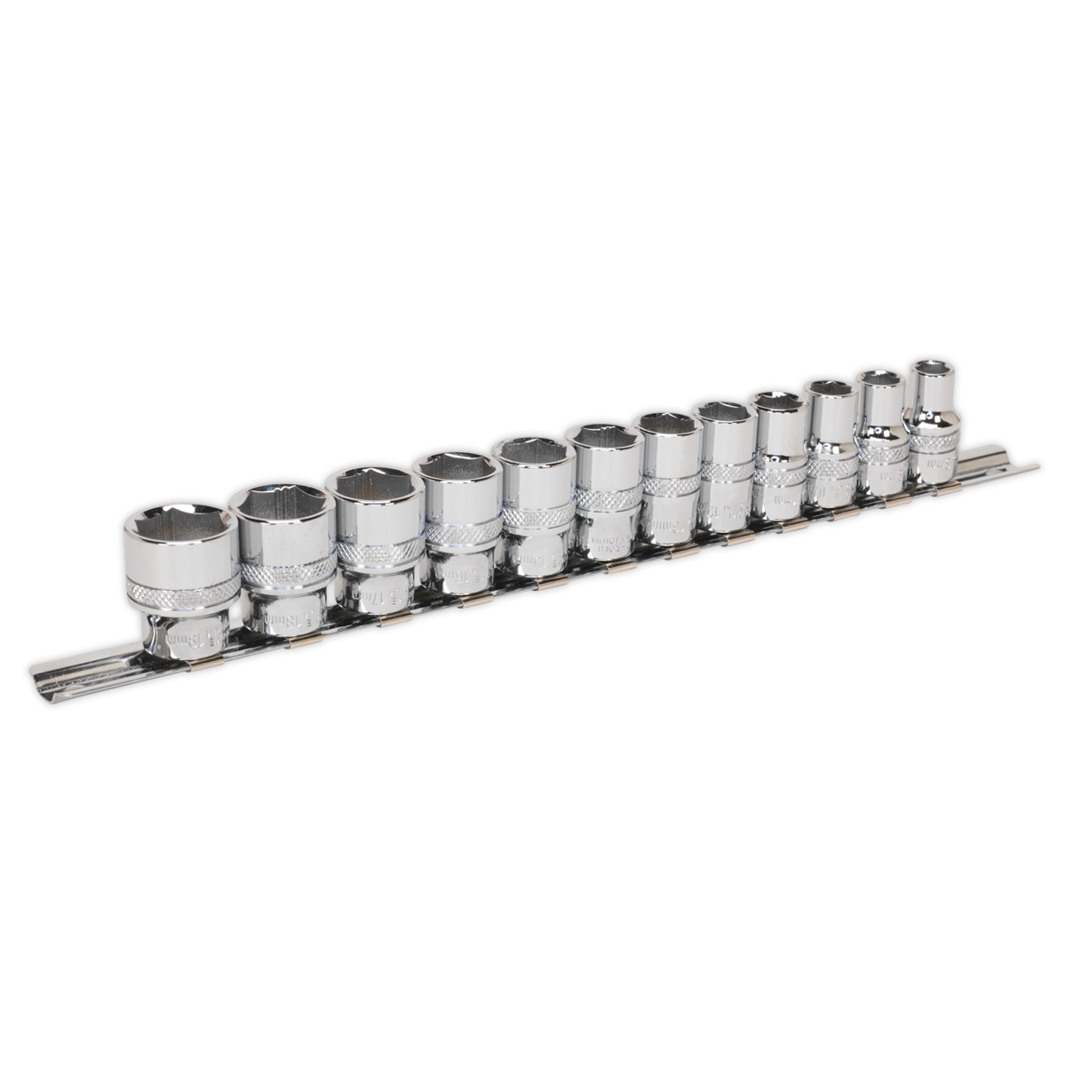 ENT1056 Sealey Premier AK2741 Lock-On™ Socket Set 3/8” Sq Drive 12pc
