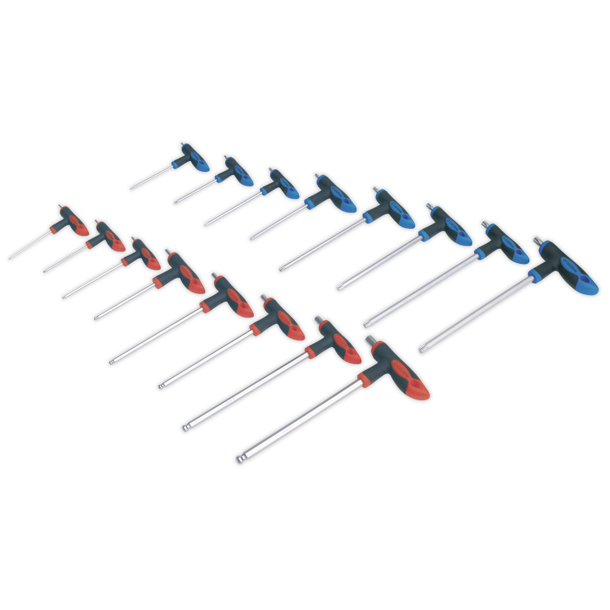 ENT1149 Sealey Premier AK7147 T-Handle TRX-Star* & Hex Key Set 16pc