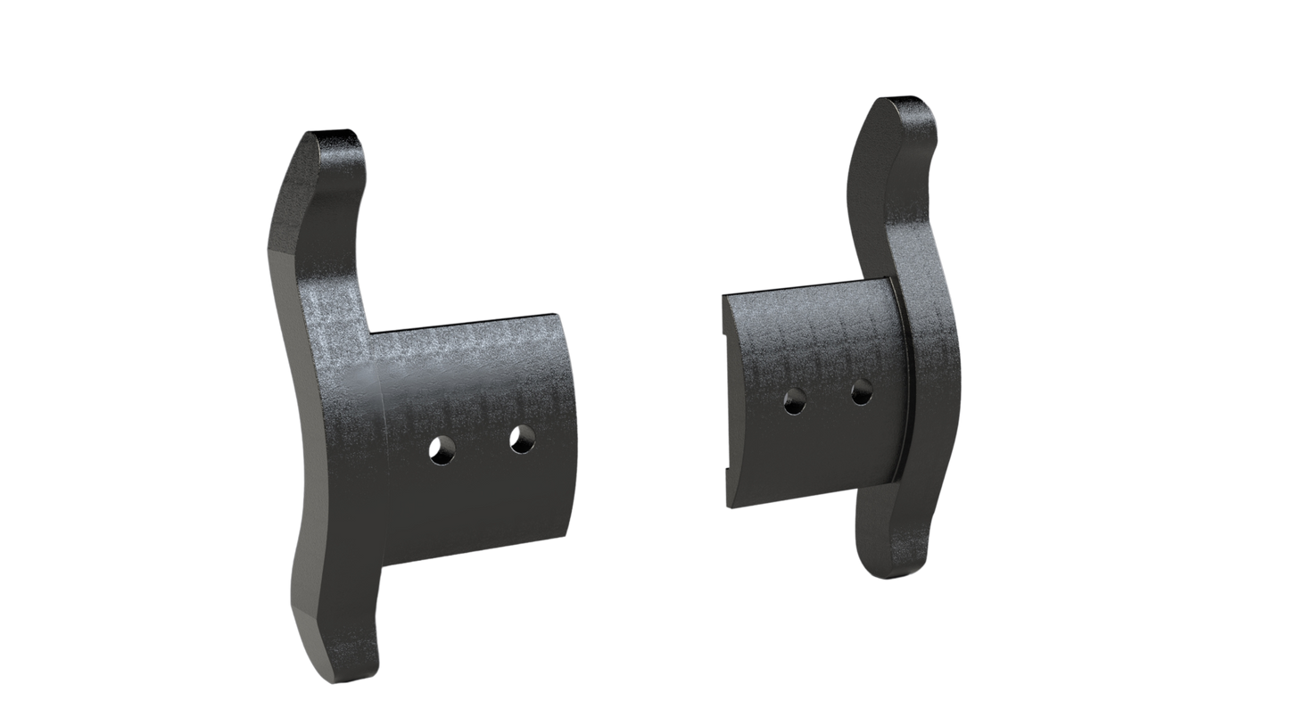 IND0019 Paramount 26 Endlocks Black Plastic 75mm (pair)