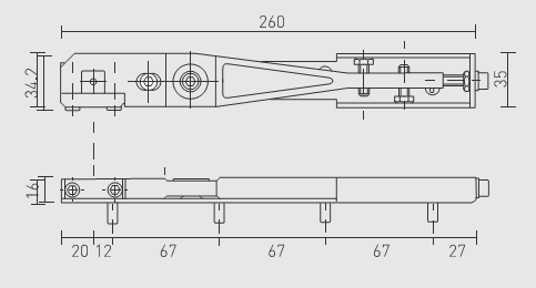 40TC00405. AXIM Side Loading Top Arm & Channel