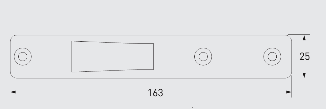 40TC00435 Adams Rite 4051 Series Armour Trim for 2200 Hook Bolt