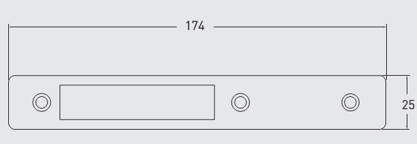 40TC00438. Adams Rite Face Plate to suit 1850 Series Barbolt
