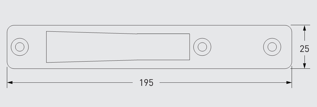40TC00508 Adams Rite 4051 Series Armour Trim for 2200 Bar Bolt