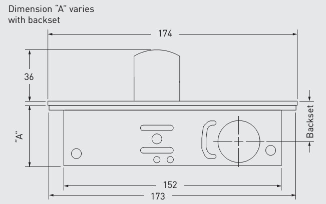 40TC00630. Adams Rite 1850 Series Round Cylinder Barbolt