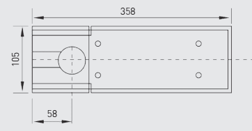 40TCFS-6000-0158. AXIM FS6000 Satin Stainless Steel Cover Plate