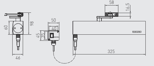 40TCGZTS4000E GEZE TS 4000E Hold Open, with V arm - Silver