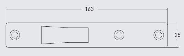 40TCLK-1800-51-R. AXIM Trim Strike Radius Plate