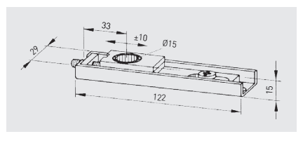 46020047 dormakaba Top centre 8066, Double action, Bearing portion