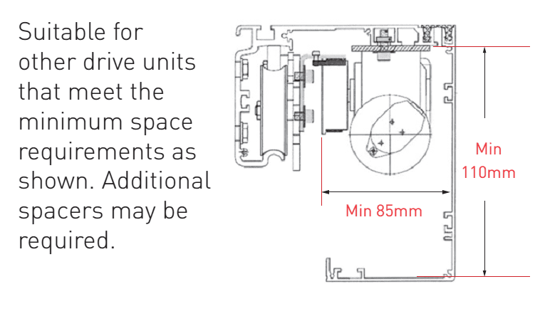 ES200-RETRO dormakaba ES200 (STD) Sliding Door Retrofit Kit