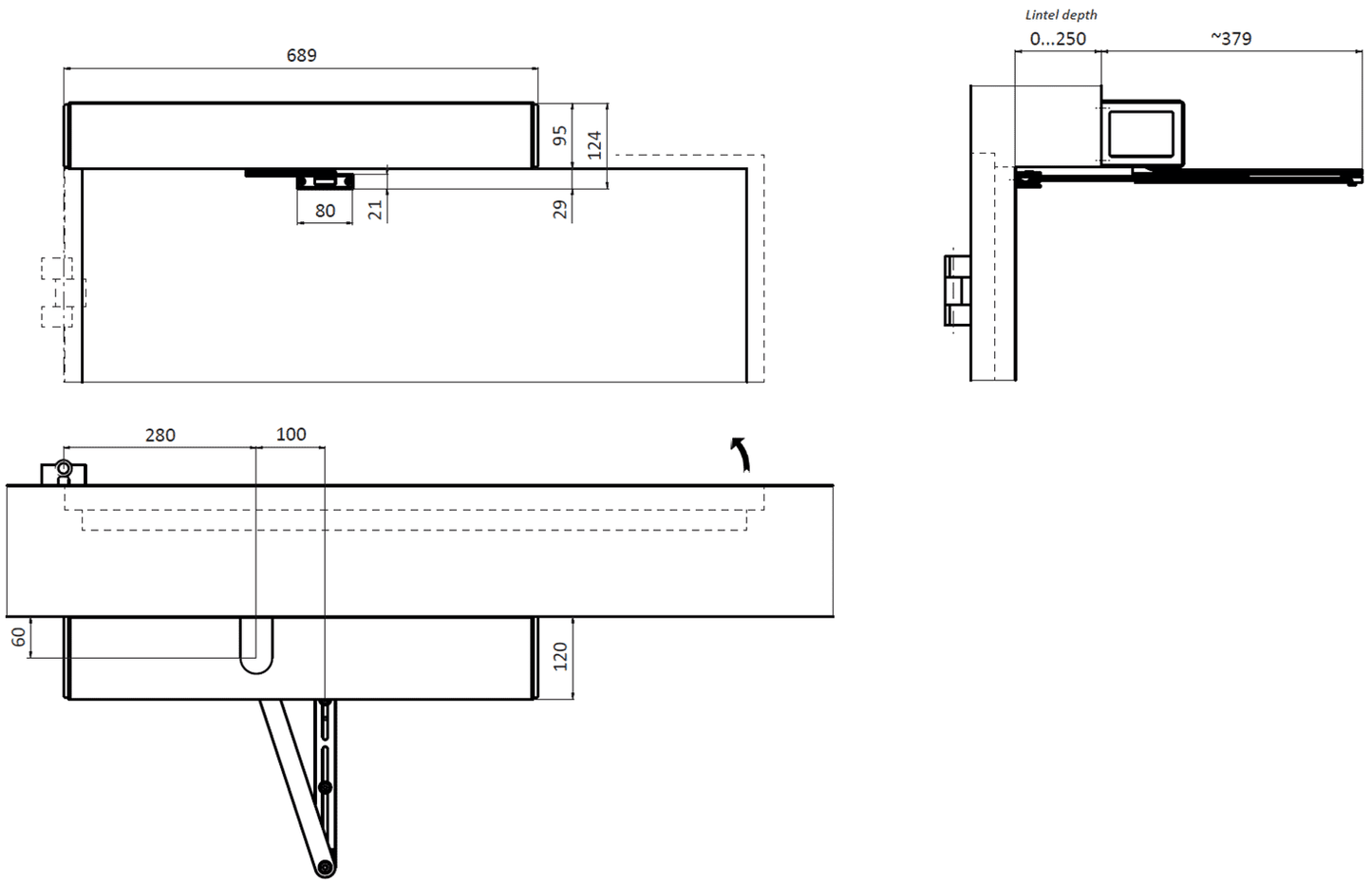 GI_548-163 Gilgen FD20 RS Push Arm New Style