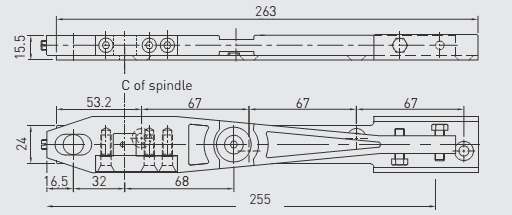 GRL000831. GROOM Side Load Arm & Channel