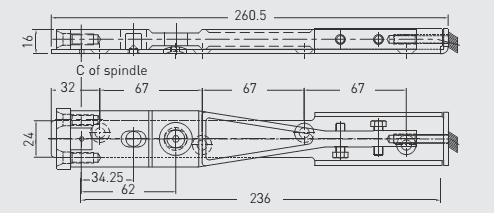 GRL000832. GROOM End Load Arm & Channel