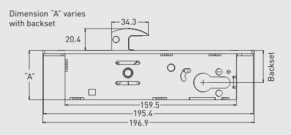 HRD 8210 Alpro 52220 Narrow Stile Hookbolt Euro Profile Cylinder Lock