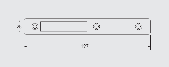 HRD 8214 Alpro Faceplate to suit 52220 Narrow Stile Barbolt Lock
