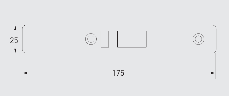 HRD 8239 Alpro Faceplate to suit 4570 & 4510 Series Deadlatches