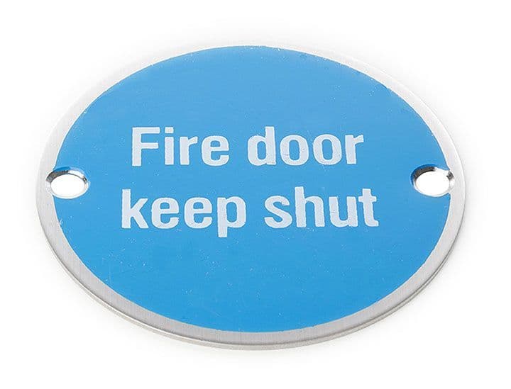 HRD8110 Metal Sign 'Fire Door Keep Shut'