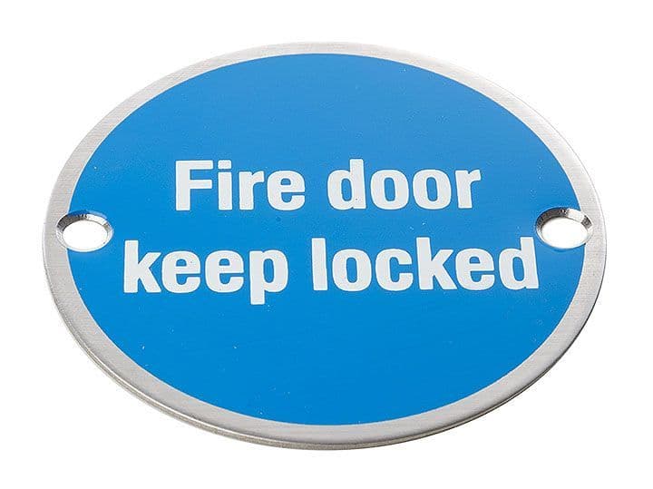 HRD8111 Metal Sign 'Fire Door Keep Locked'