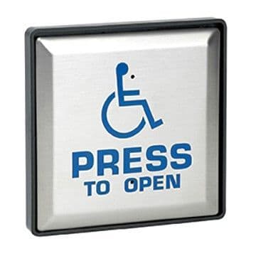 SAP2012 Larco Stainless Steel Square Push Pad 4.5"