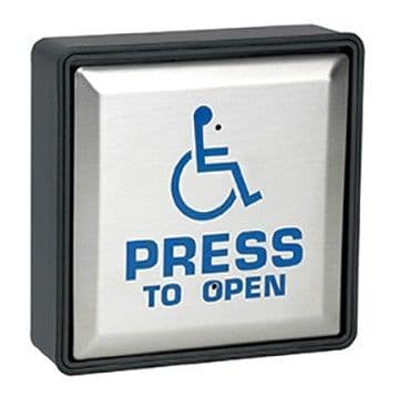 SAP2012A Larco Stainless Steel Square Push Pad 4.5" & Back Box