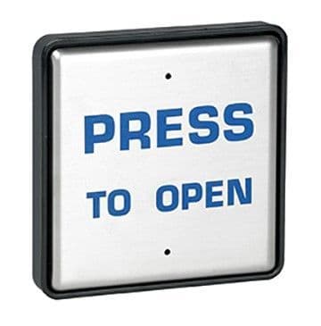 SAP2014 Larco Stainless Steel Square Push Pad 4.5"