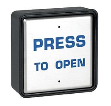 SAP2014A Larco Stainless Steel Square Push Pad 4.5" & Back Box