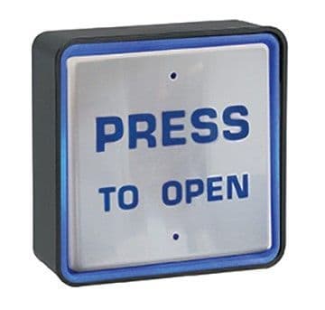 SAP2014ALED Larco Illuminated Square Push Pad 4.5"