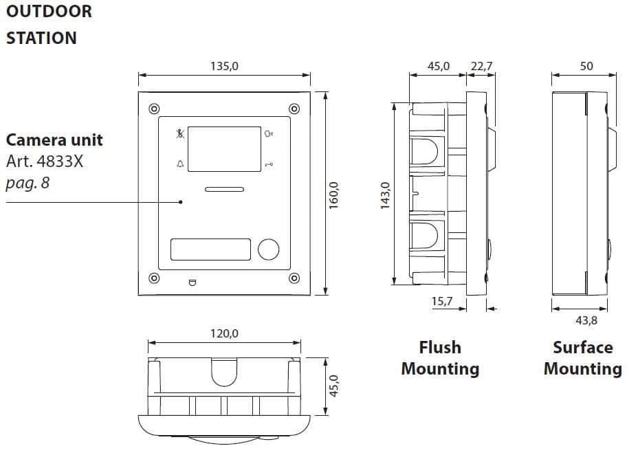 SEC0660 Videx VK4KX-1S Series Colour Video and Audio Kit