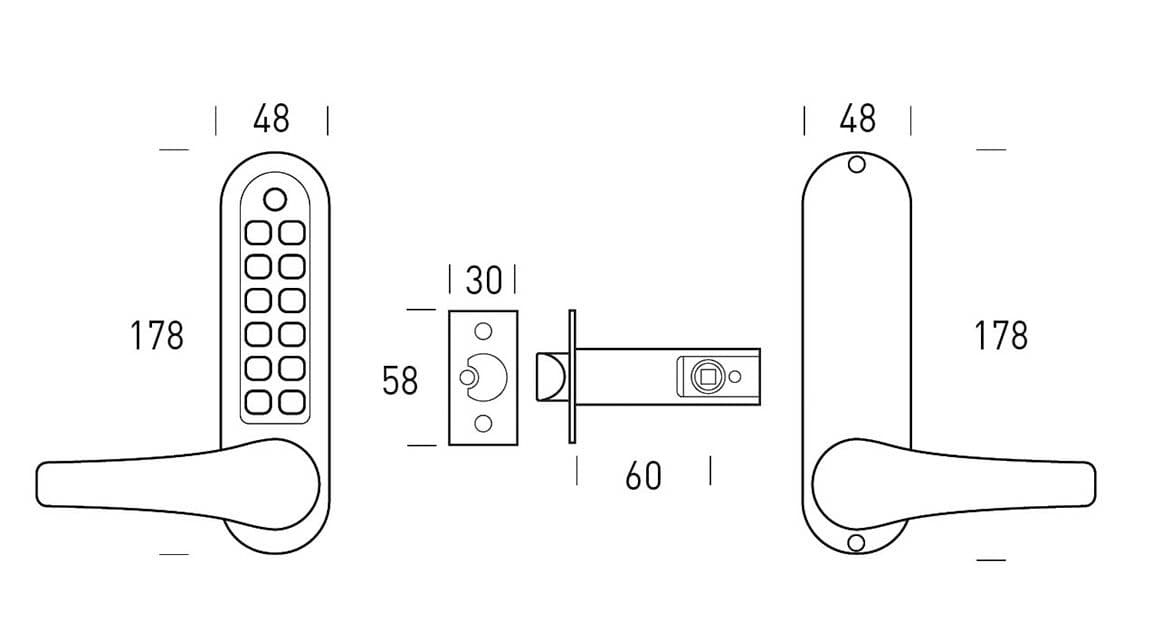 SEC1123 Borg Locks BL5401 ECP Digital Lock