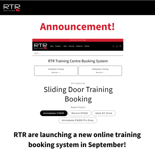 Announcement: Launch of New Online Training Booking System