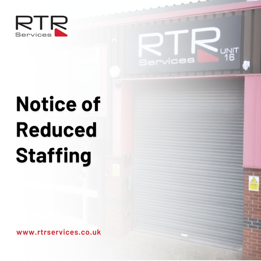 Notice of Reduced Staffing: Thursday 15th – Monday 19th May