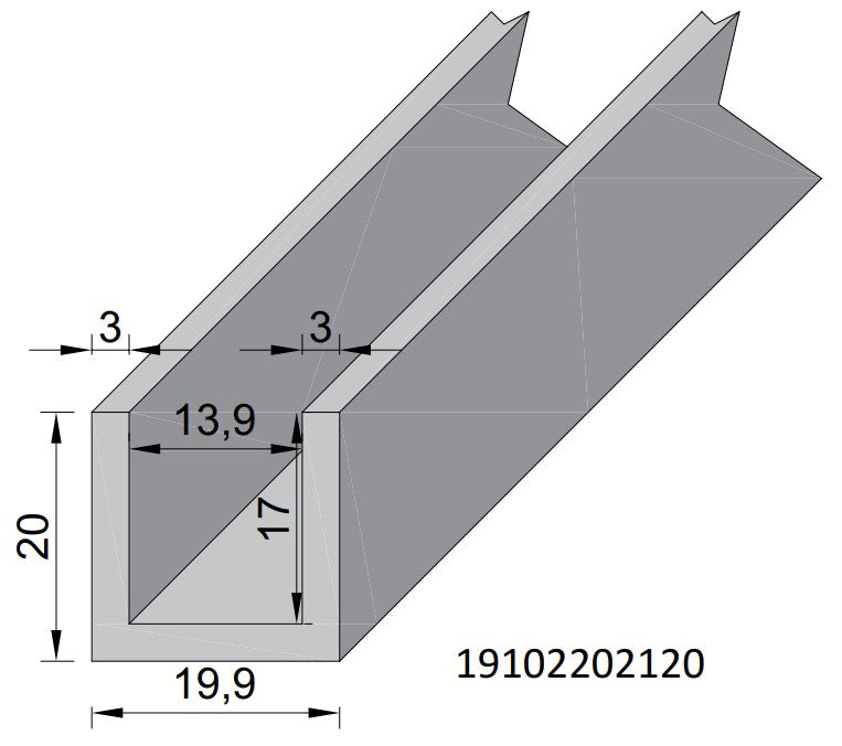 92220003 DORMA Right Hand Floor Guide for Telescopic