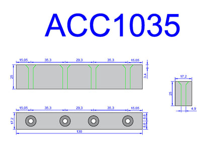 ACC1035 Floor Guide Nylon Block