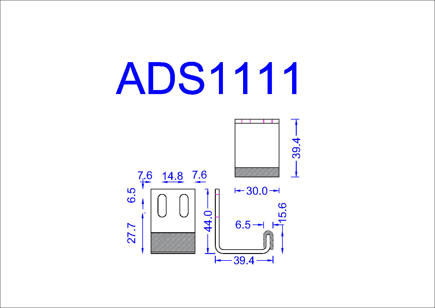 ADS1111 GEZE SLT Floor Guide Master to Slave Leaf