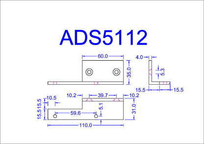 40ADS5112 Record Door Guide TSA RH Raw