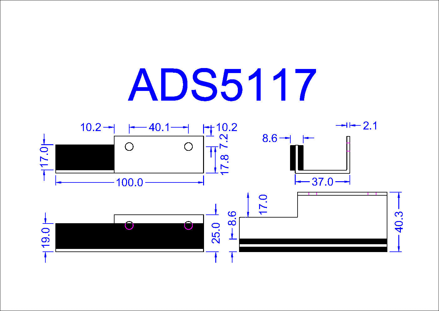 40ADS5117 Record Telescopic TSA Floor Guide RH