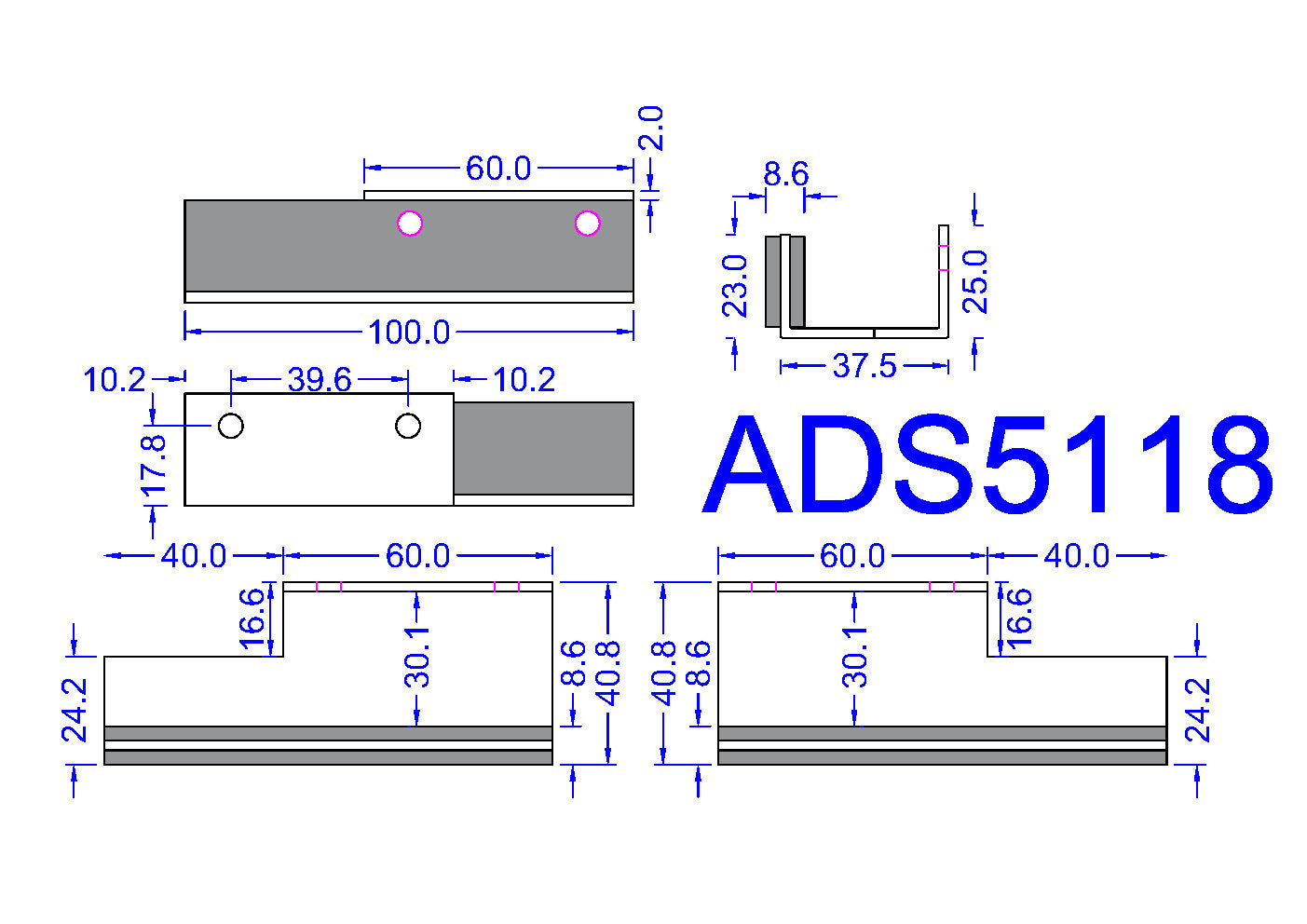 40ADS5118 Record Door Guide Mounting Set
