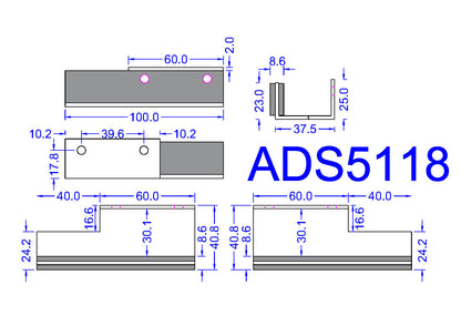 40ADS5118 Record Door Guide Mounting Set