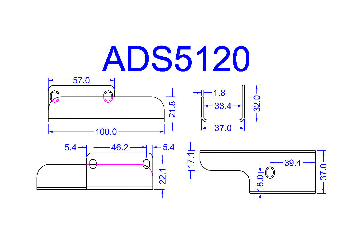 40ADS5120 Record Door Leaf Guide TSA 32 LH