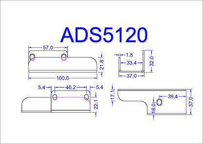 40ADS5120 Record Door Leaf Guide TSA 32 LH