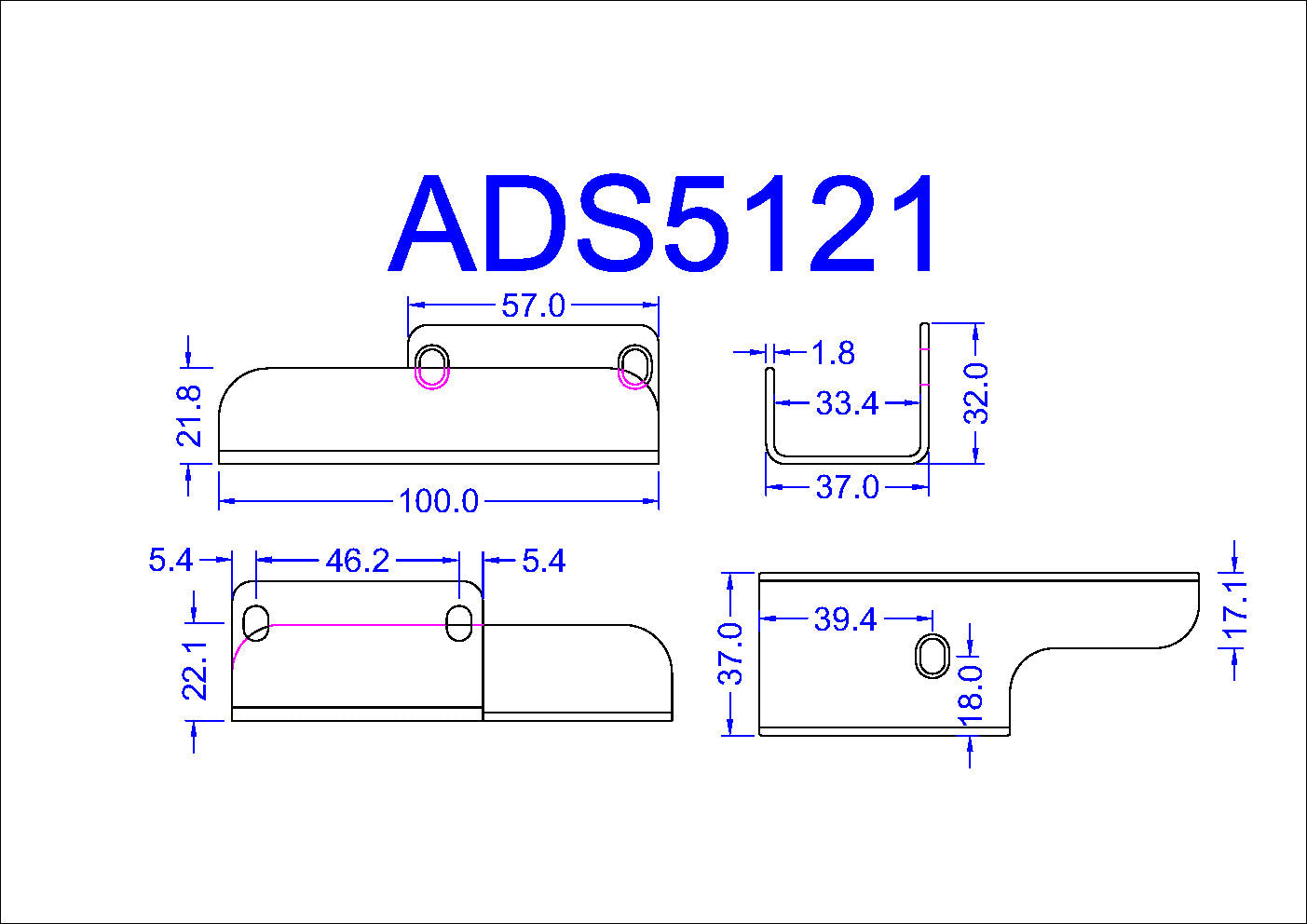 40ADS5121 Record Door Leaf Guide TSA 32 RH