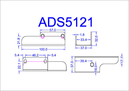 40ADS5121 Record Door Leaf Guide TSA 32 RH