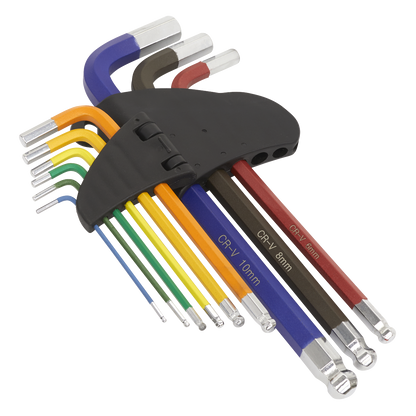 ENT1020 Sealey Premier AK7190 Long Ball-End Hex Key Set 9pc
